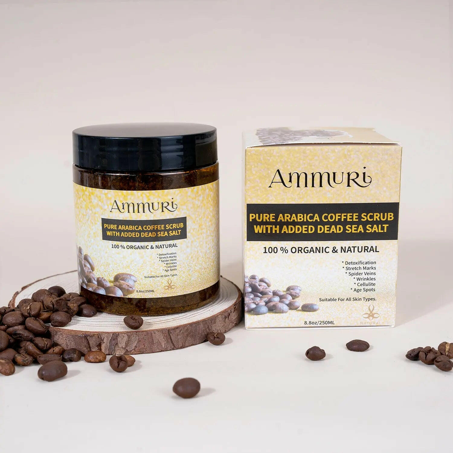 Ammuri Organic Coffee Scrub for Skin - Arabica Face Mask-0